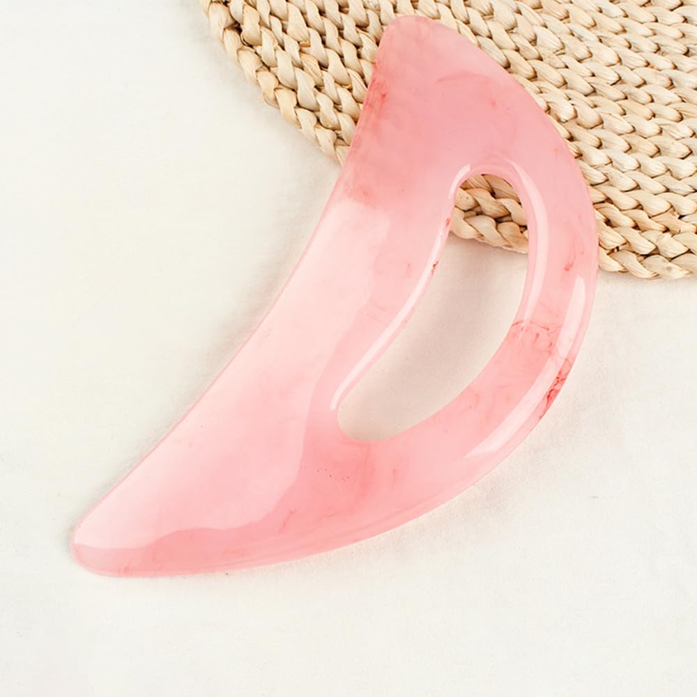 1 ferramenta de massagem Gua Sha com alça (resina) ferramenta de raspagem Guasha maior