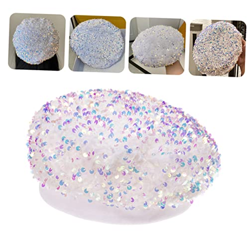 Chapeau de mode automne hiver style béret à sequins élégant - 6