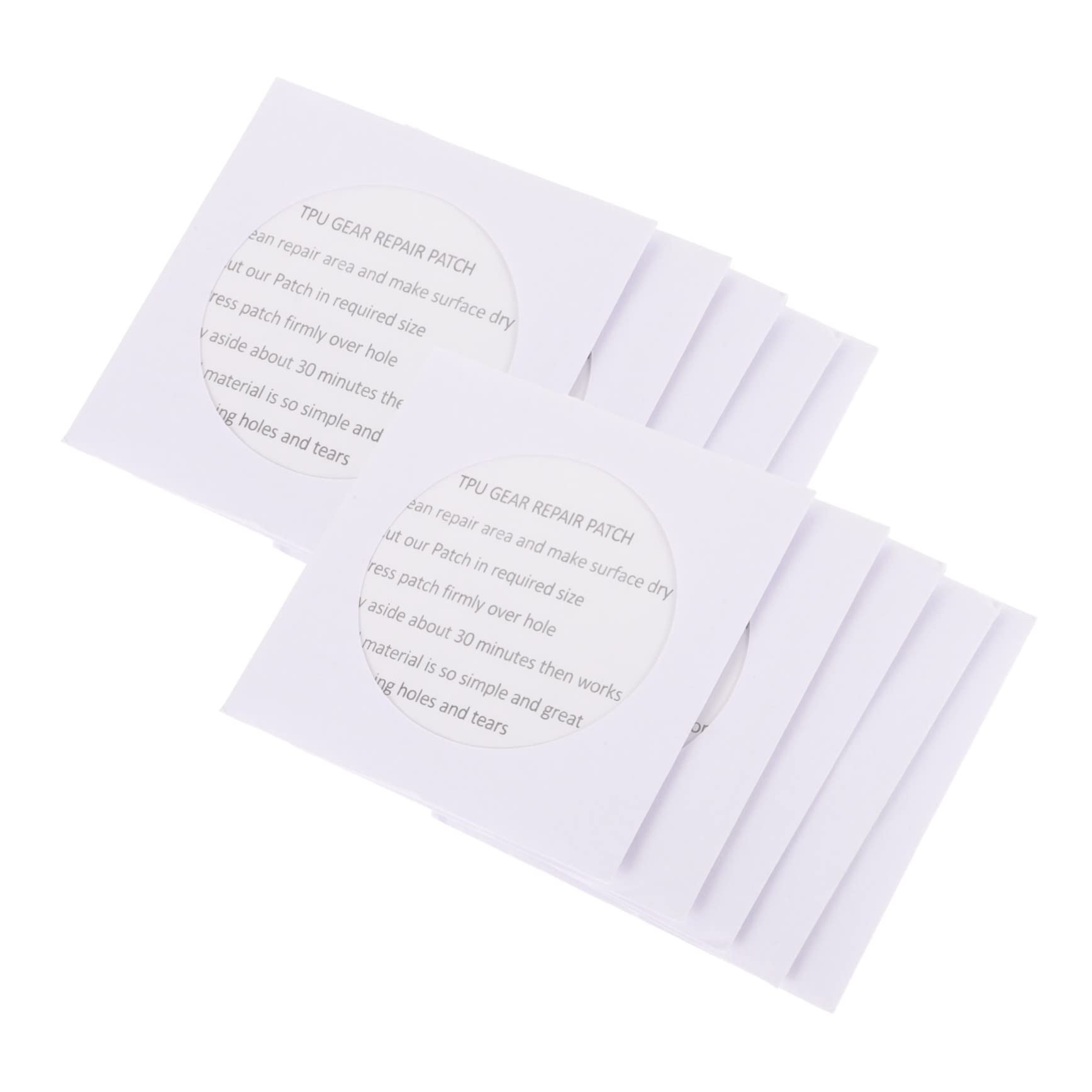 NUOBESTY 125stücke Tpu Reparaturflicken Selbstklebend Für Zelte Luftmatratzen Und Regenbekleidung Transparent Vielseitige Anwendung Bei Rissen Und Löchern