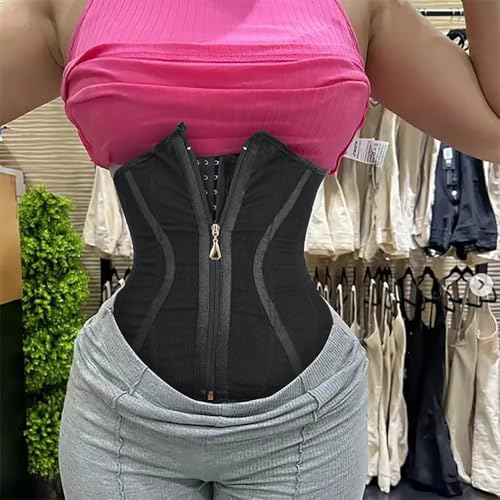 Colombian Girdles waist trainer shapers faja colombianas corset top women corset shapewear for women (US, Alpha, X-Large, Regular, Regular, 3, Black)3