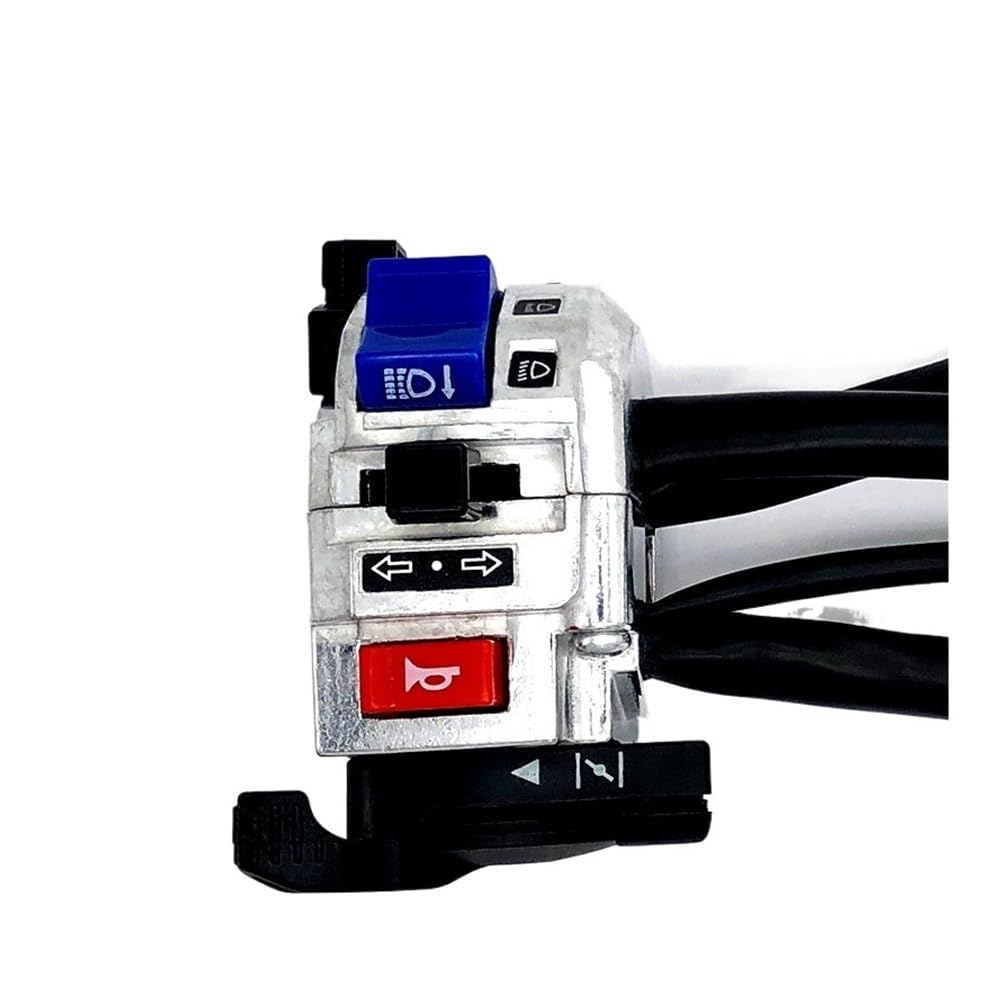 Motocicleta Arranque Interruptor botón Interruptor Apagado Llama Universal para Manillar Motocicleta, Botón Encendido Apagado para Moto, ATV, Interruptores CC 12 V/10 A, Controlador Arranque.
