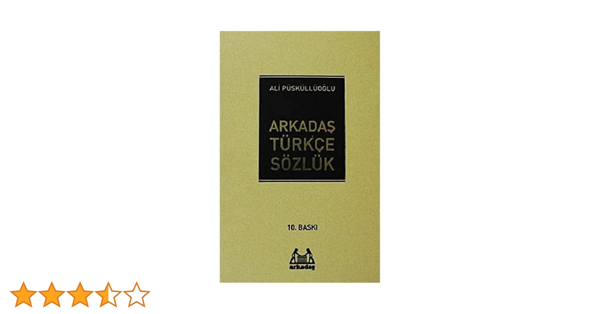 Arkadaş Türkçe Sözlük Büyük Boy Ciltli : Ali Püsküllüoğlu