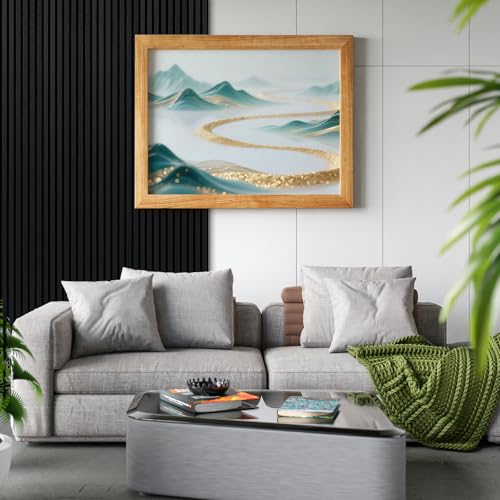 Image of Art3d 94 x 12.6 in, Acoustic Lightweight Slat Wood Wall Panels, Matte Black