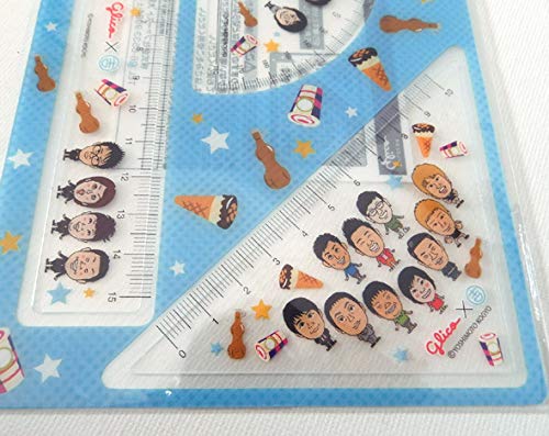 Amazon.co.jp: グリコ 吉本興業 シート式 定規 分度器 三角定規 お笑い