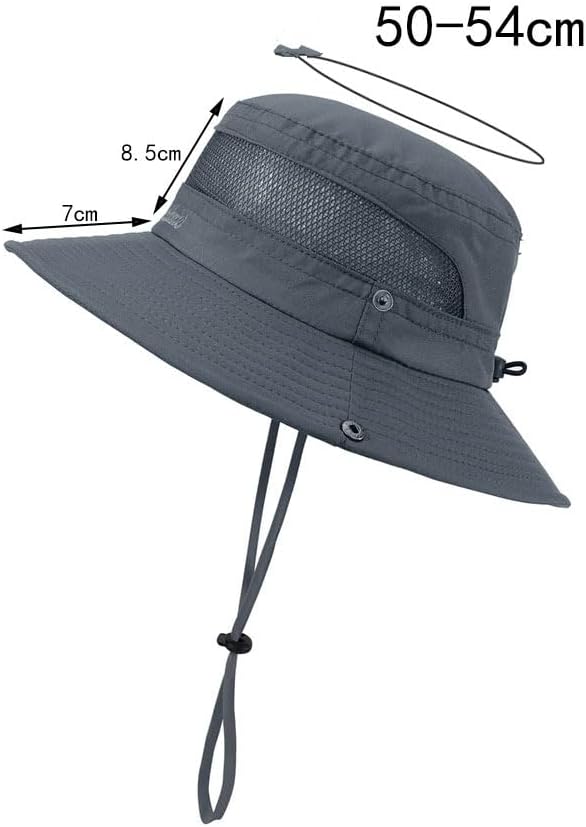 Outdoor Kids Sun Hat Wide Brim Foldable Mesh Bucket Hats UPF 50+ Sun Protection for Boys Girls for Beach Travel and Outdoor