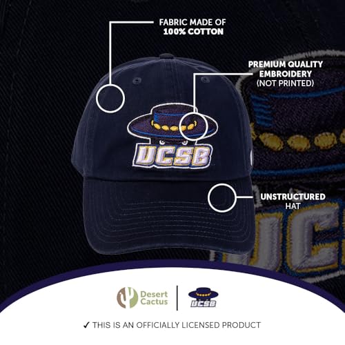 Gorra bordada ajustable UCSB Gauchos azul adulto miniatura 4