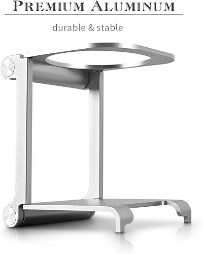 Miniatura 5 de Soporte para gotero de café, accesorios de viaje y campamento, estación de gotero de café plegable de aluminio para prensa manual portátil, cafetera