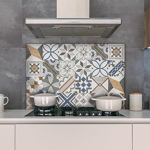 CREARREDA - Credence Pour Cuisine en Aluminium Made in Italy Protection pour Plaques de Cuisson et...