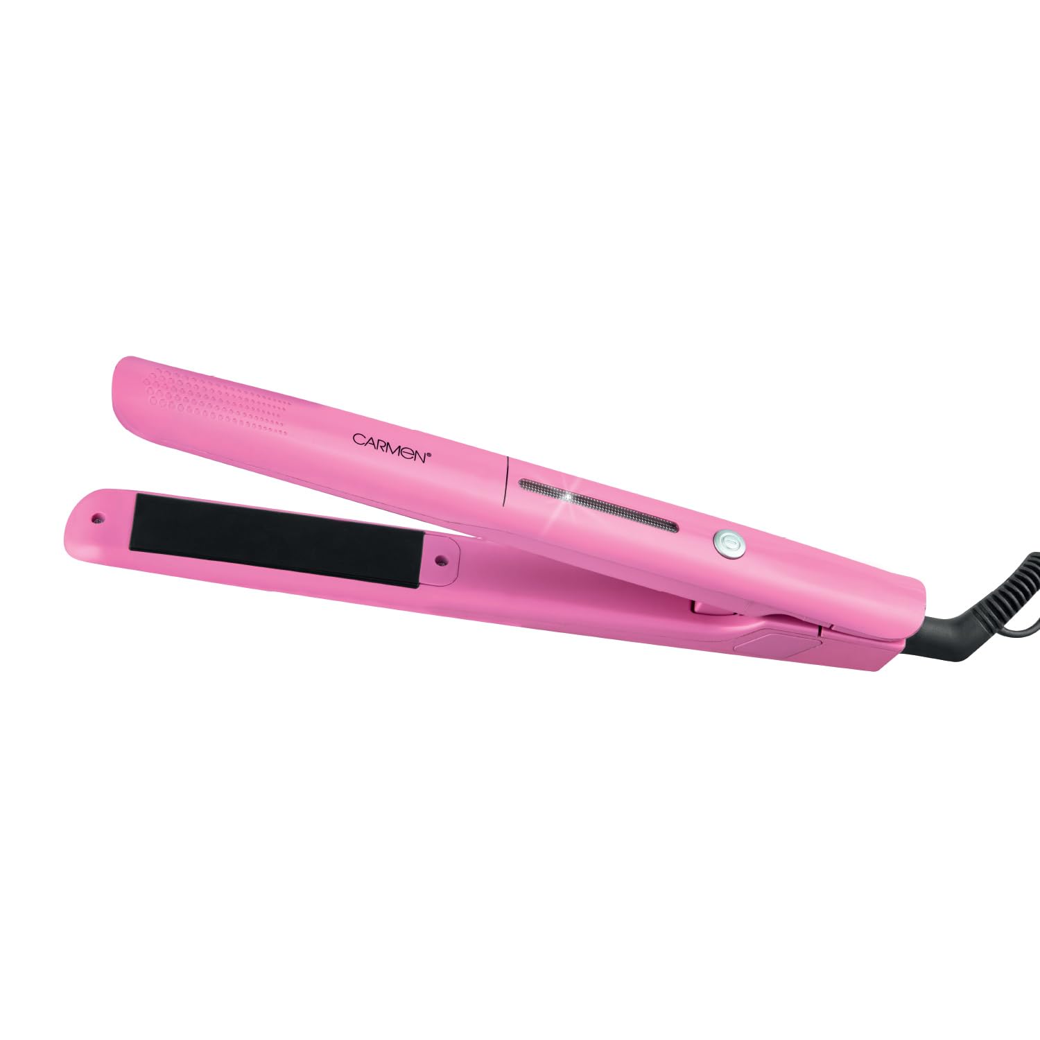 Carmen Hair Straightener with Ceramic Plates and Anti Tangle 360° Swivel Cord, Pink, C81233PNK