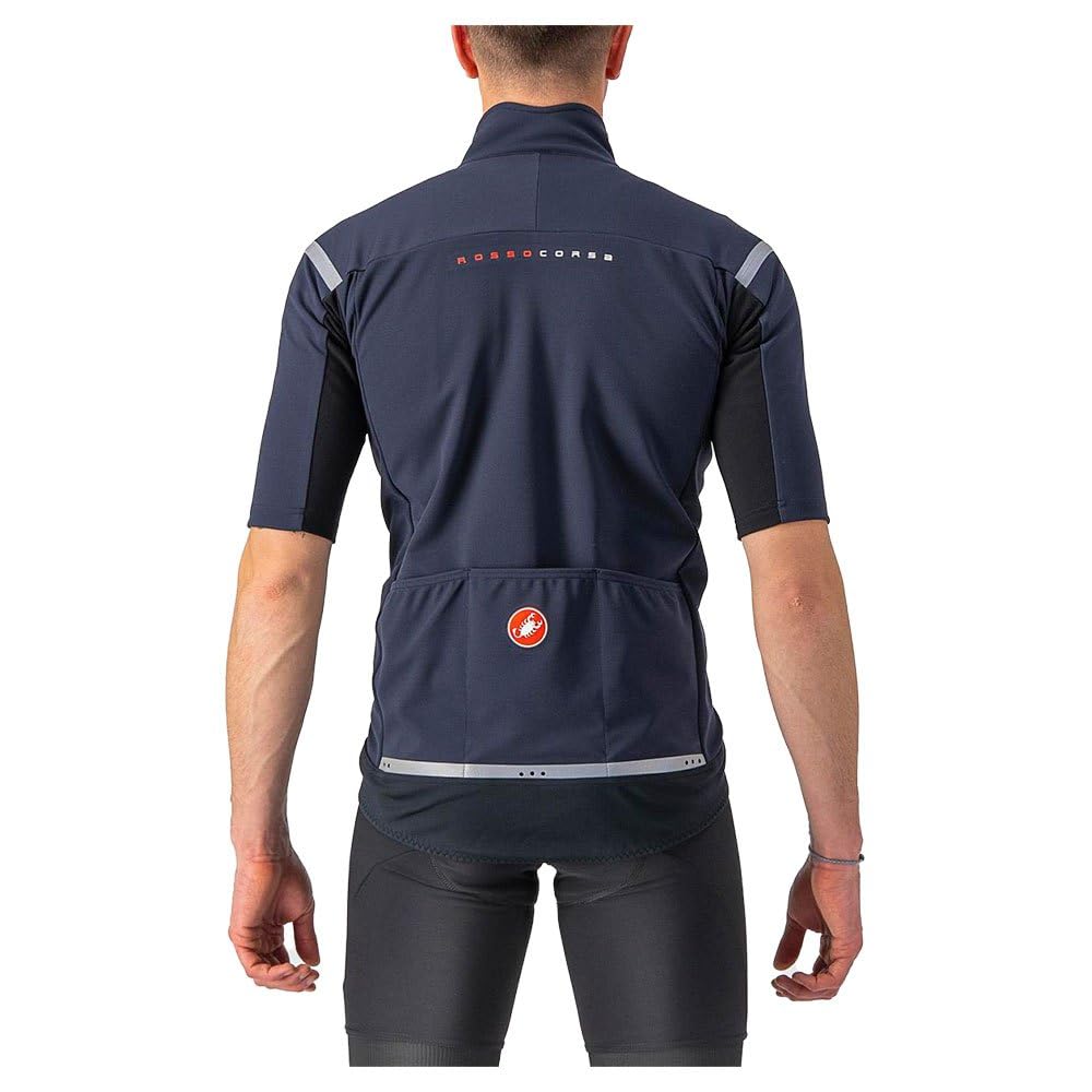 Castelli Gabba ROS Jersey - Men's Belgian Blue/Silver Gray, M
