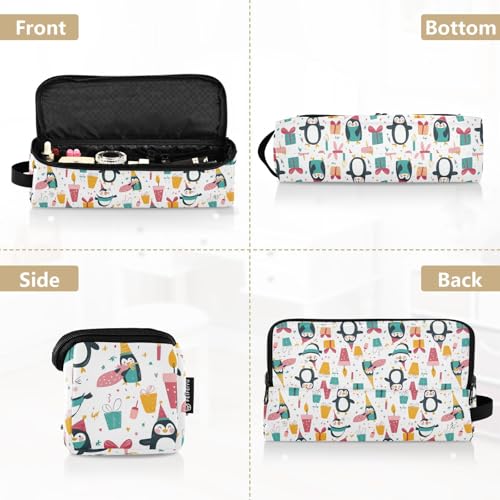 Bolsa organizadora de viaje Penguin Gift Marble para herramientas de cabello, resistente al calor, con alfombrilla para planchas, rizadores y accesorios de cuidado capilar miniatura 5