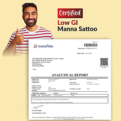 Image of Manna Sattu Powder, 100% Chana Sattu, Sand Roasted and Stone Ground. High Protein from Natural Sources, 500g