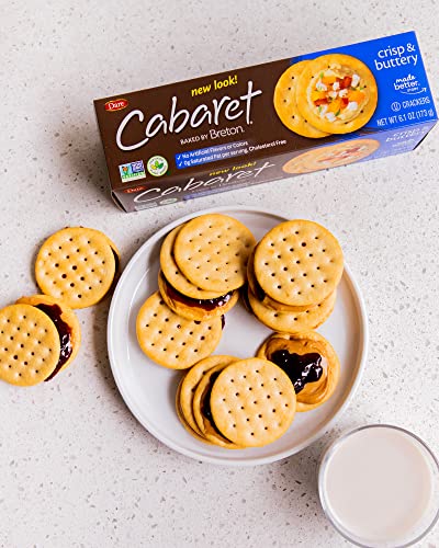 Breton Crackers, Cabaret Crisp And Buttery, Pack Of 3 #TOP3