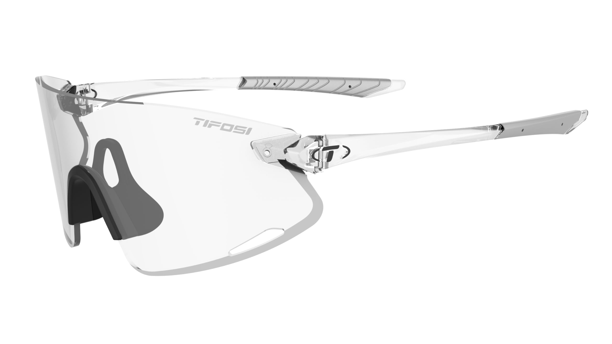 Tifosi Unisex Crystal Clear (Clear) Vogel Xc Sunglasses (Crystal Clear, Clear)