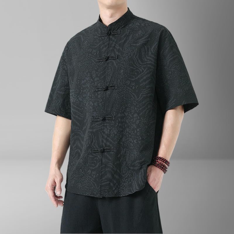 Costume d'été homme style chinois anti-transpira​tion coupe rétro décontractée