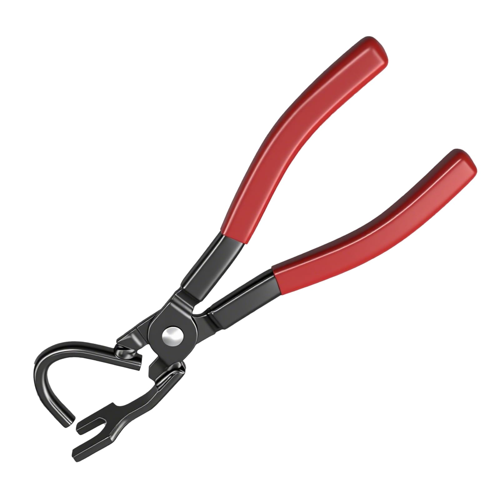 Vbgurr Red Professional Exhaust Hanger Removal Tool, 25° Offset Heavy Duty Exhaust Hanger Pliers With Non-Slip Rubber Grips, Car & Motorbike Exhaust Repair Tool Compatible With Most Vehicles