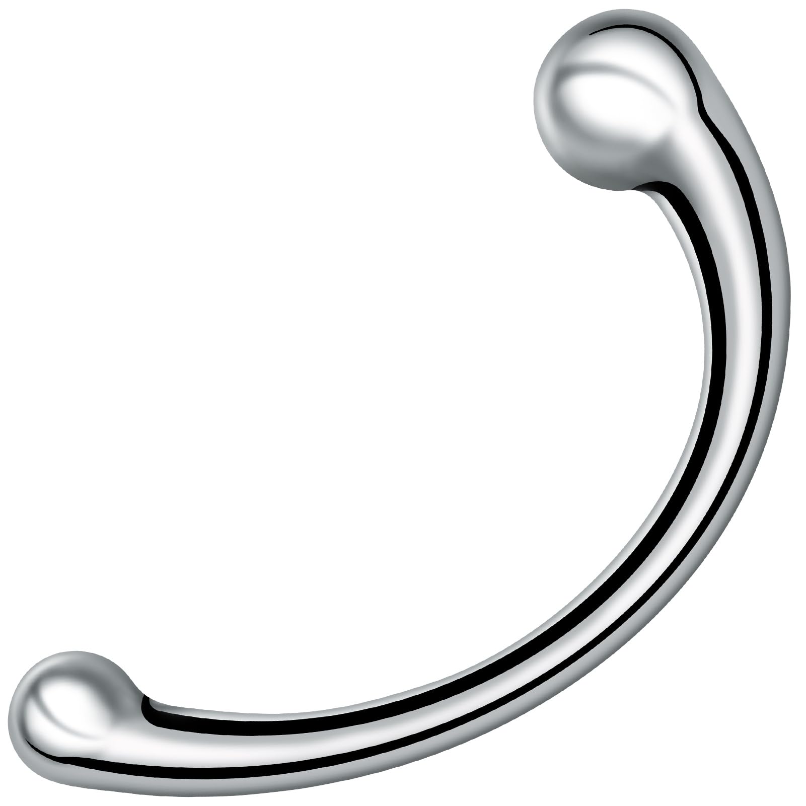 FST Double Ended Dildo Prostate Massager Anal Sex Toys for Men Women G Spot Stimulator Curved Dildo Stainless