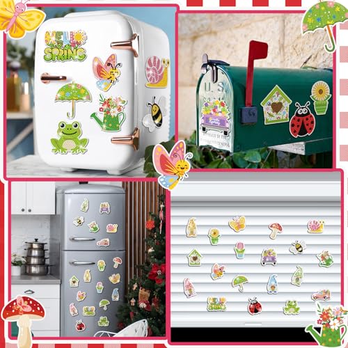 Saillong 20 piezas imanes decorativos para refrigerador miniatura 5