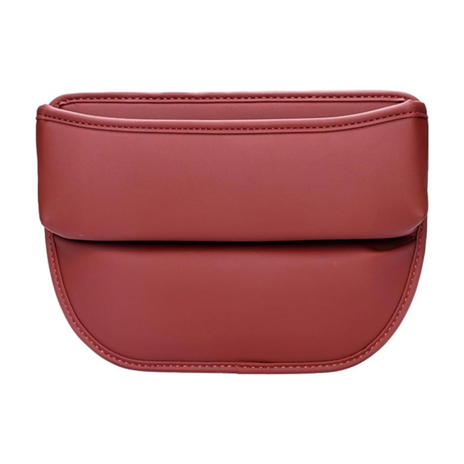 Motario Car Side Pocket Organizer for Benz S Class W221 S300 S350 S400 S550 S600 S63 S65 2006-2026, Leather Side Pocket Organizer Car Seat Gap Filler Storage Accessories, C/Red