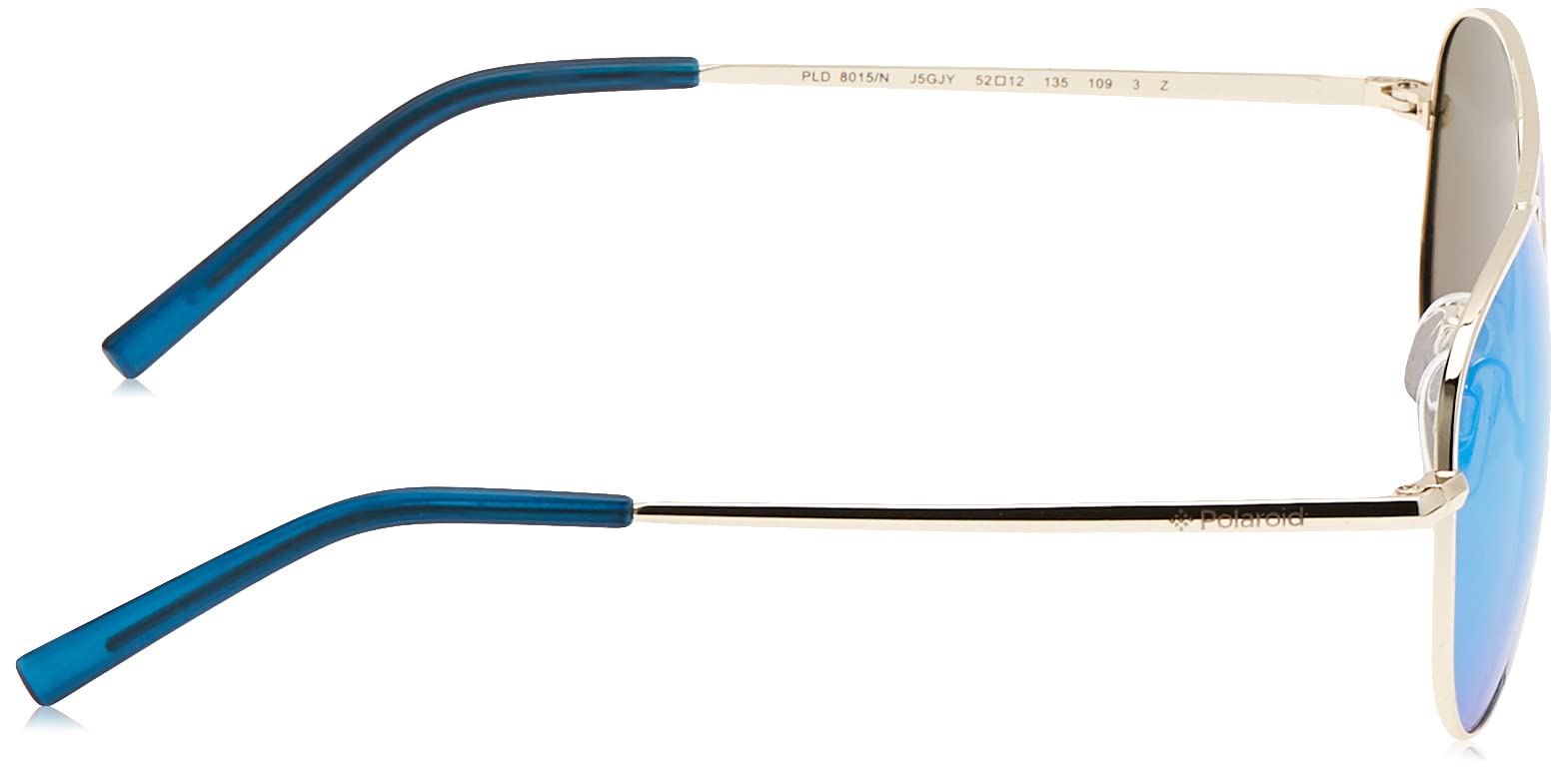 Polaroid KIDS Kinder Brille PLD 8015/N Größe 52-12 mm Gold polarisiert
