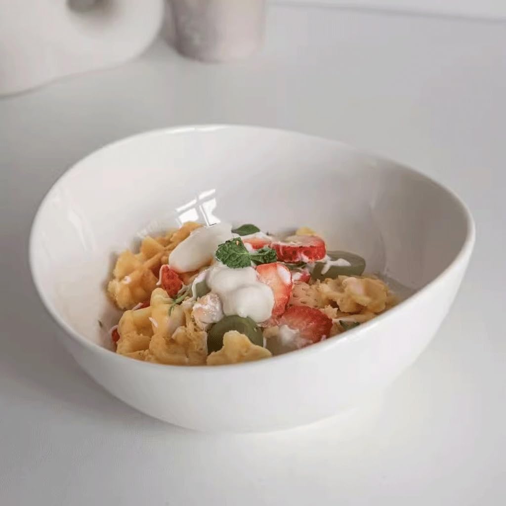 Miski Kuchenne Miska Biała Restauracja Ceramiczna Salaterka Miska Deserowa Salaterka Miska