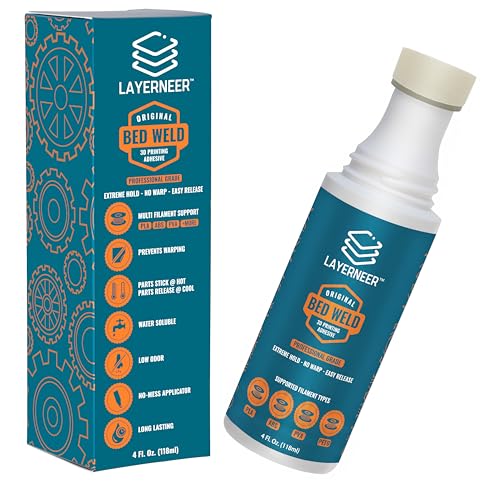 3D Printer Adhesive Glue Bed Weld Original, Strong Grip...
