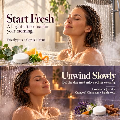 GOSSBY Shower Steamers Aromatherapy (8 Pcs) - Stress Relief Gift for Women Teen - Birthday, Thank You Gift for Coworker, Teachers Appreciation, Natural Essential Oils, Self Care Relaxation Home Spa - Image 4