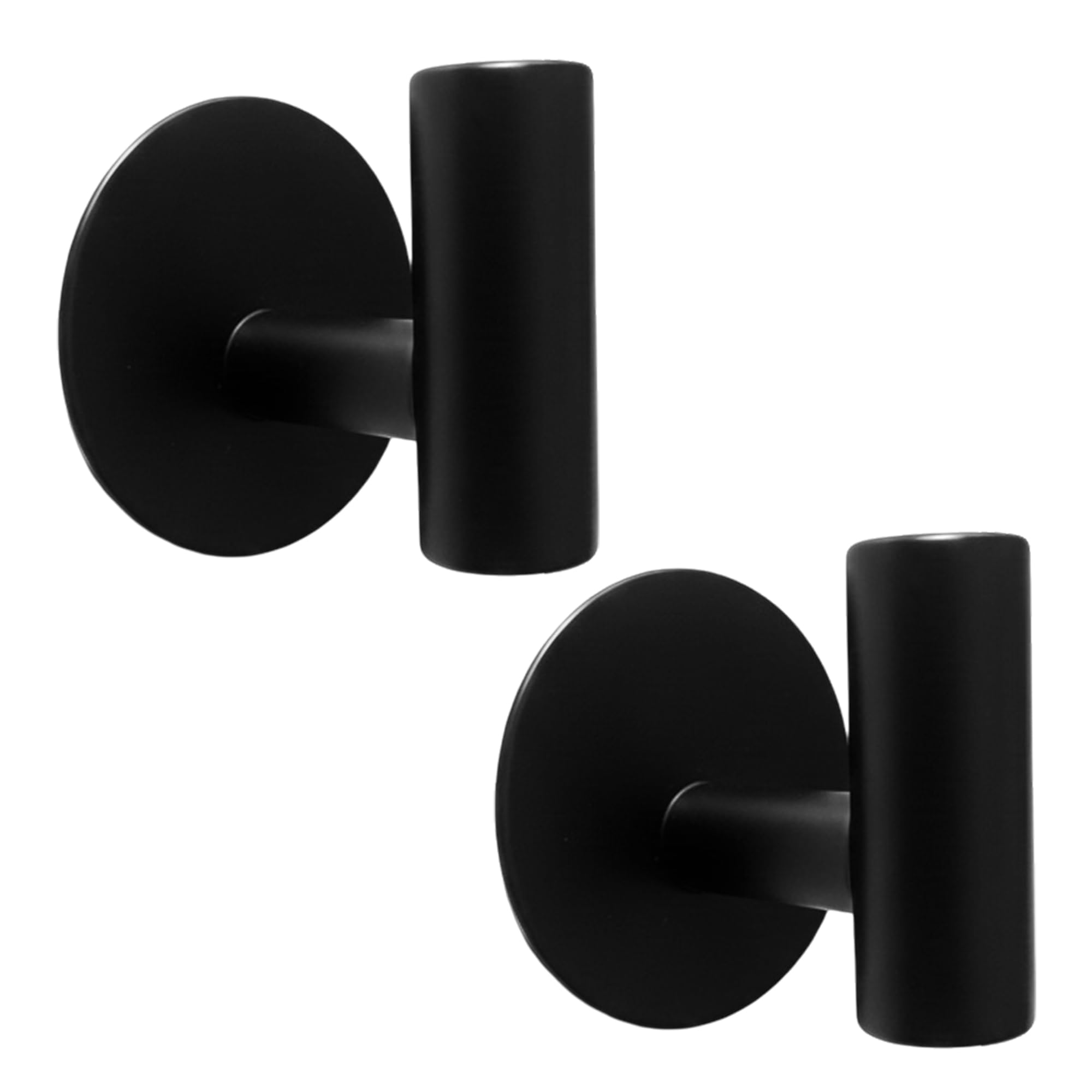 2 Ganchos Adhesivos de Pared Resistentes, Ganchos Baño sin Taladro Acero Inoxidable 304, Ganchos Impermeables Baño Antióxido, Ganchos Adhesivos Fuertes para Toallas y Colgador de Ropa Adhesivo