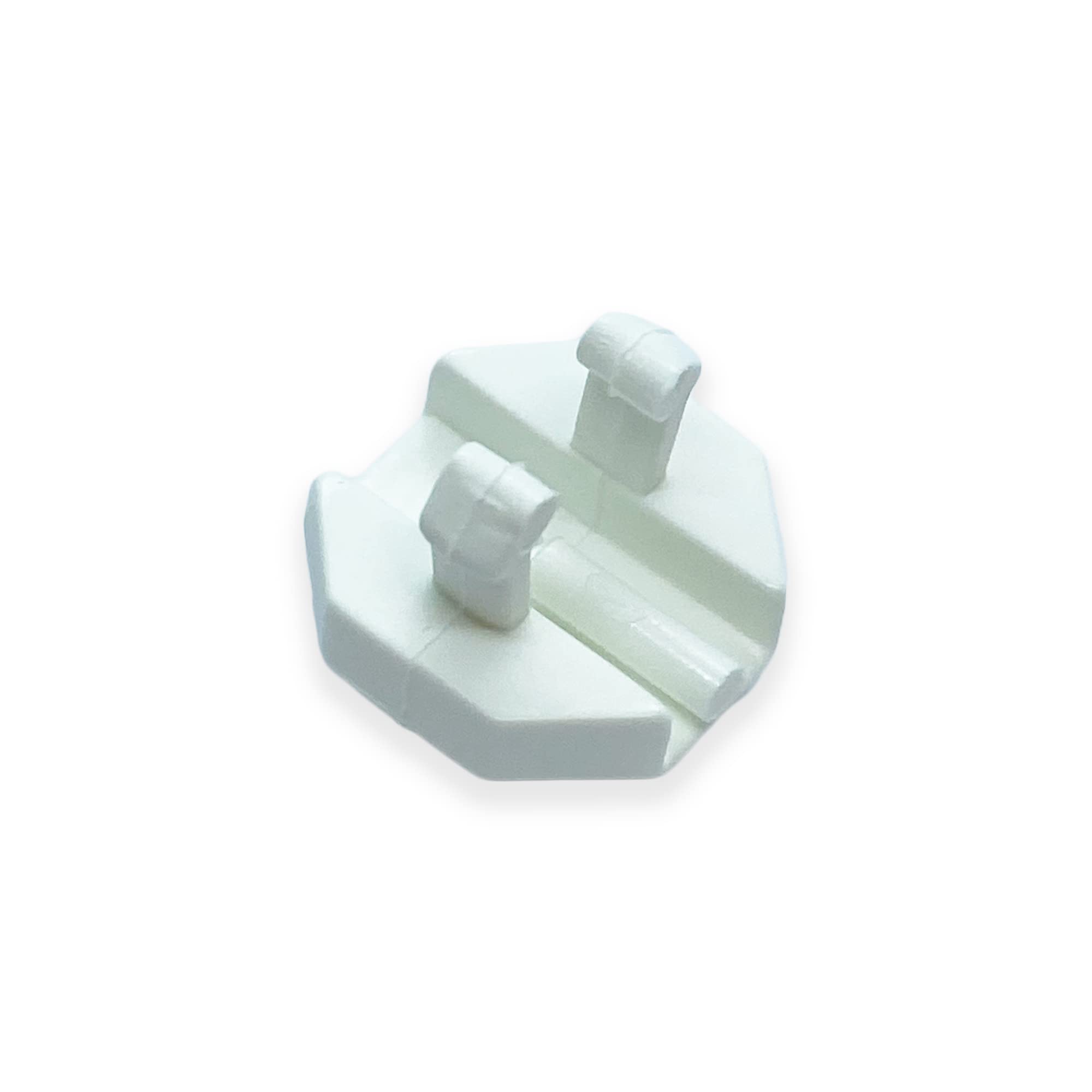 Round Octagonal Drain Slot Cover Caps White Water Outlet Bag of 10 - Image 3
