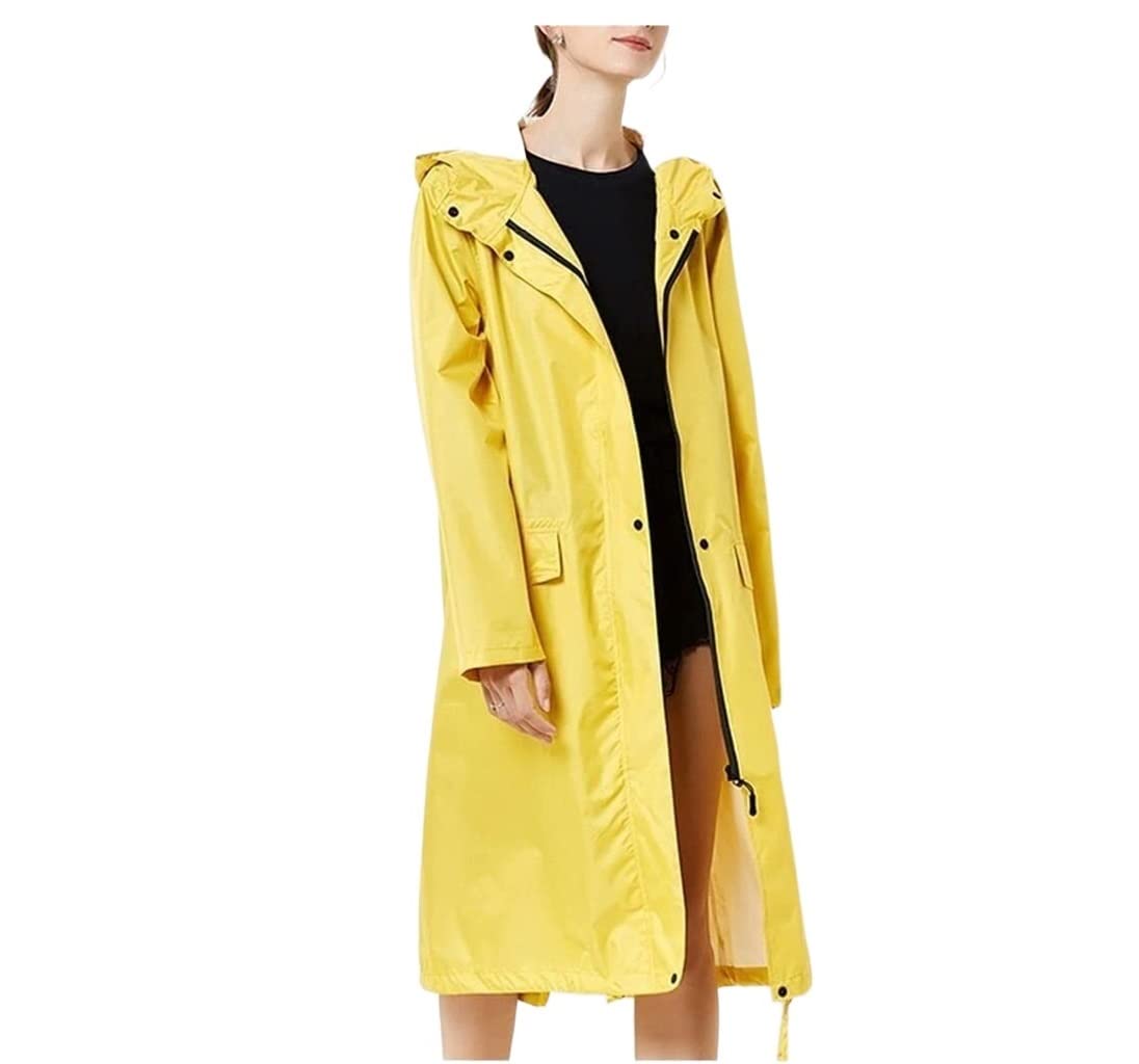 Poncho Impermeable Poncho con Capucha Impermeable Ligero Impermeable Transpirable Cortavientos para Mujer Chubasquero Plegable