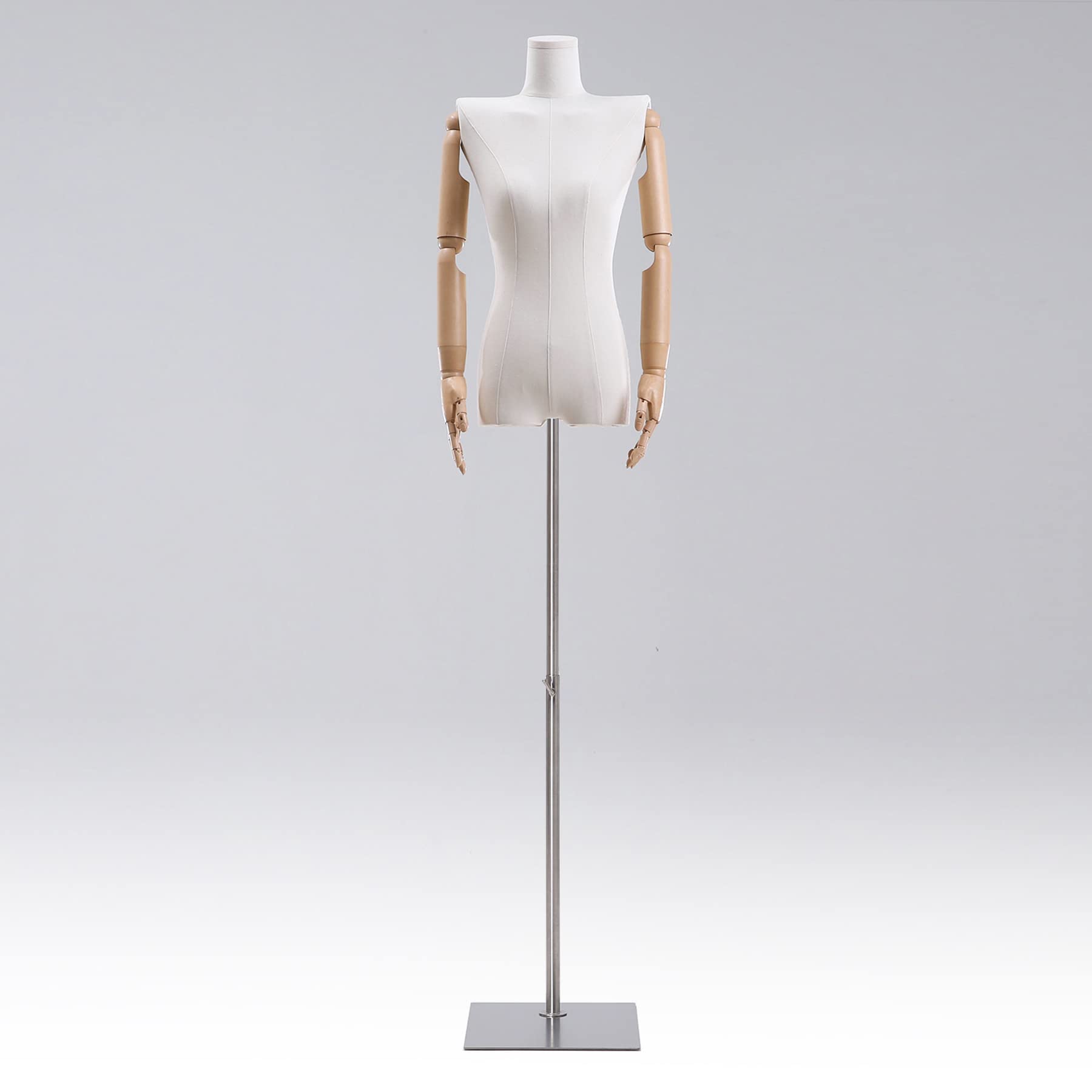 Amazon.co.jp: 女性マネキントルソードレスフォーム、金属スタンド