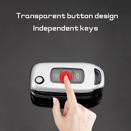 Miniatura 9 de KUNIO Funda protectora para llavero de automóvil Renault Kadjar Koleos Sandero Stepway Logan Stepway Logan Stepway Logan, funda protectora para