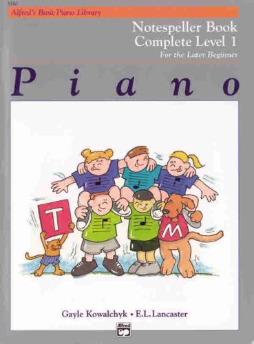 Alfred's Basic Piano Library Notespeller Book Complete Level