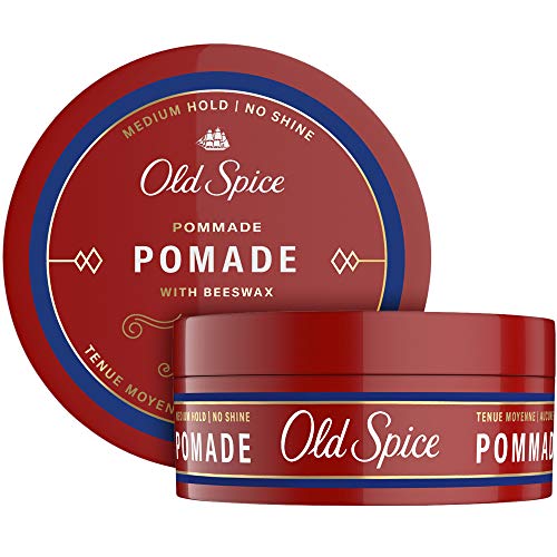 Old Spice Hair Styling Pomade for Men -Medium Hold No Shine 2.22 Each Twin Pack With New Formula, 4.44 Fl Oz