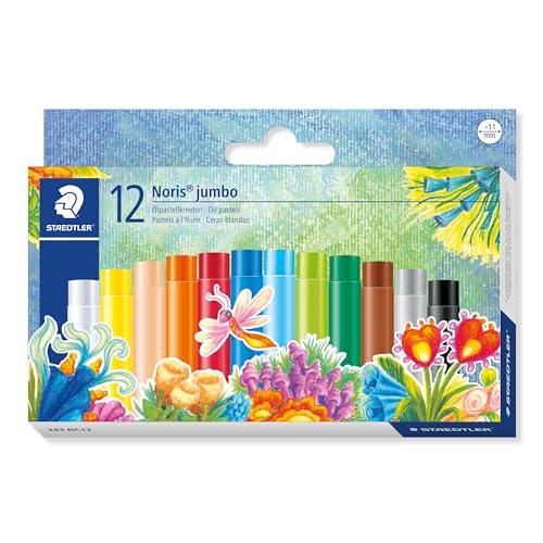 Giz Pastel Oleoso, Staedtler, Noris Club, 243 NC12 02, 12 Cores