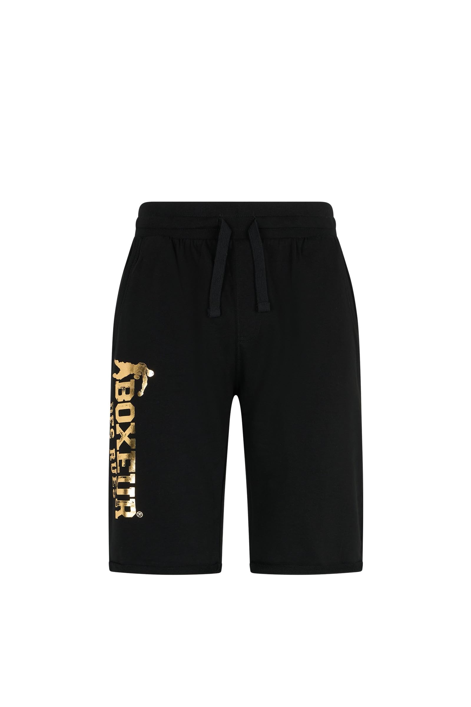 BOXEUR DES RUES Pantaloncino Nero con Logo Oro