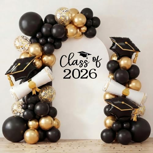 Moukeren Cubierta Fondo Arco Graduación 6.6ft Blanco miniatura 1
