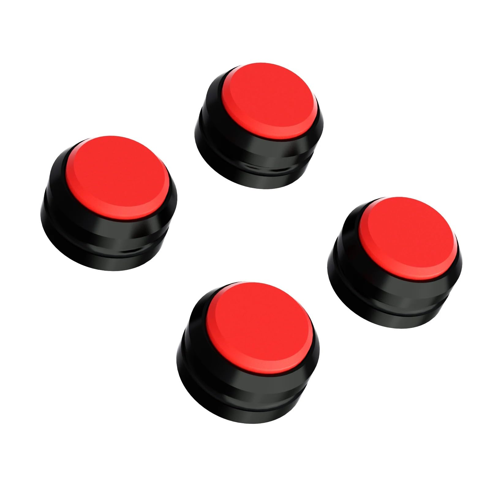 Preffair Audio Speaker Aluminum/Silicone Isolation Feet Turntable Damper Vibration Stopper Stand Absorption Shock Pad for Amplifier Preamp DAC Devices 4Pcs (Red, 1.73"x1.18")