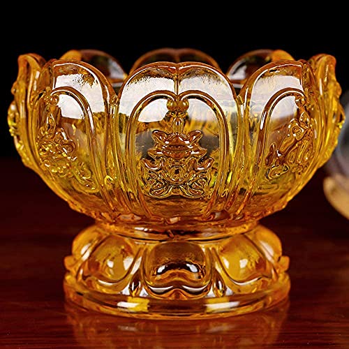 Spuik Oil Lamps For Indoor Use Glass Crystal Glass Lotus Kerosene Lamp Home Buddha Front Light Oil Lantern Mood Decor Lighting Chamber Oil Lamp Hurricane Lamp #TOP4