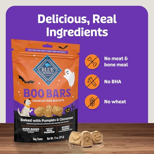 Blue Buffalo Boo Bars Pumpkin & Cinnamon Dog Biscuits, 11 oz - image 6