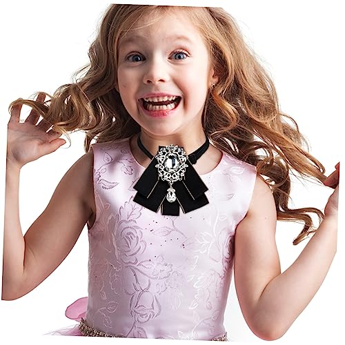 Homoyoyo Rhinestone Bow Tie for Boy Girl Elegant Performance Accessory for Evening Dress and Safe Decor for Stylish for Boy Girl4