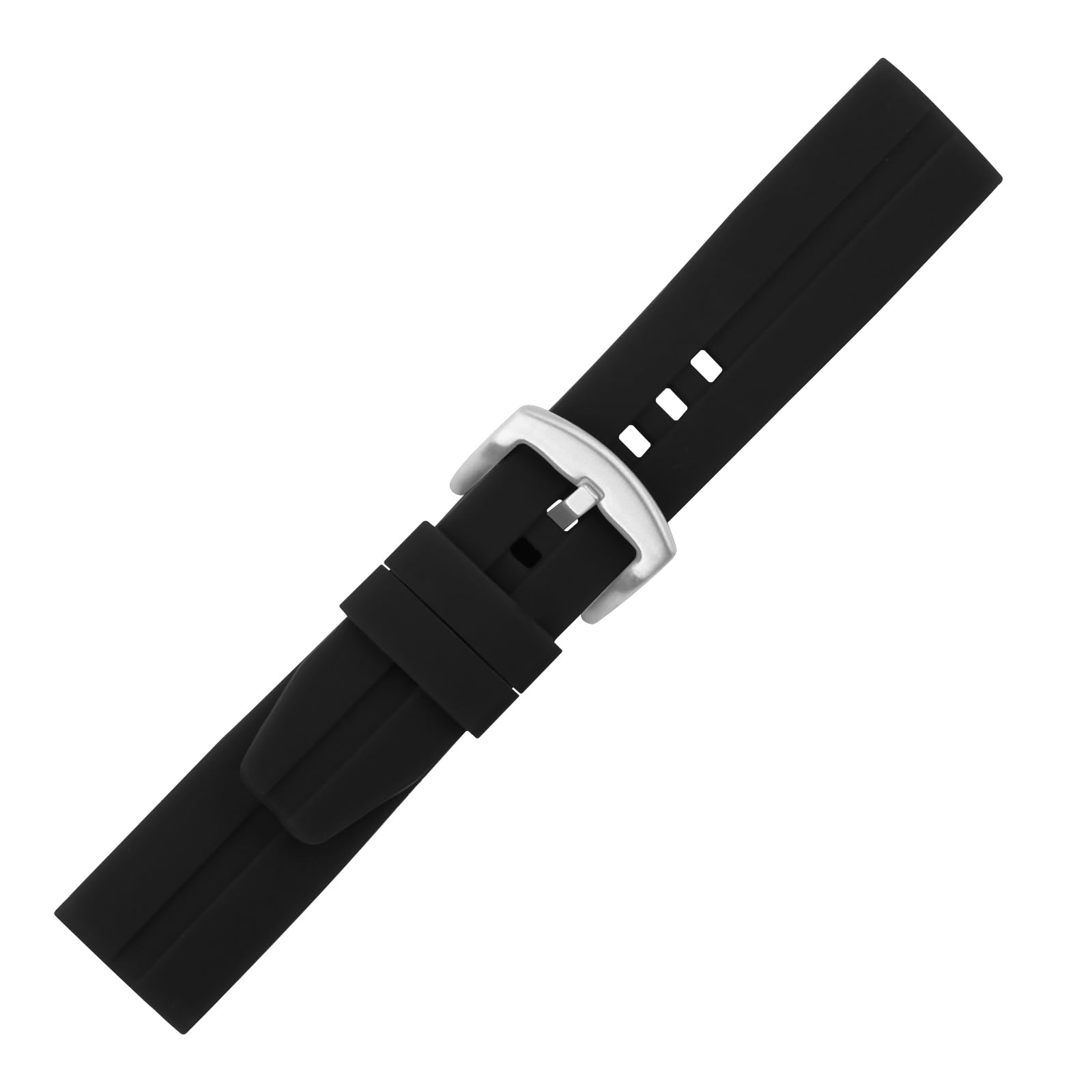 Cinturino in gomma da uomo compatibile con Tissot T035 T070 T086 T116 T120 T123 T125 T129 da donna per lavoro all'aperto impermeabile cinturino da polso in silicone con fibbia, blu (nero)