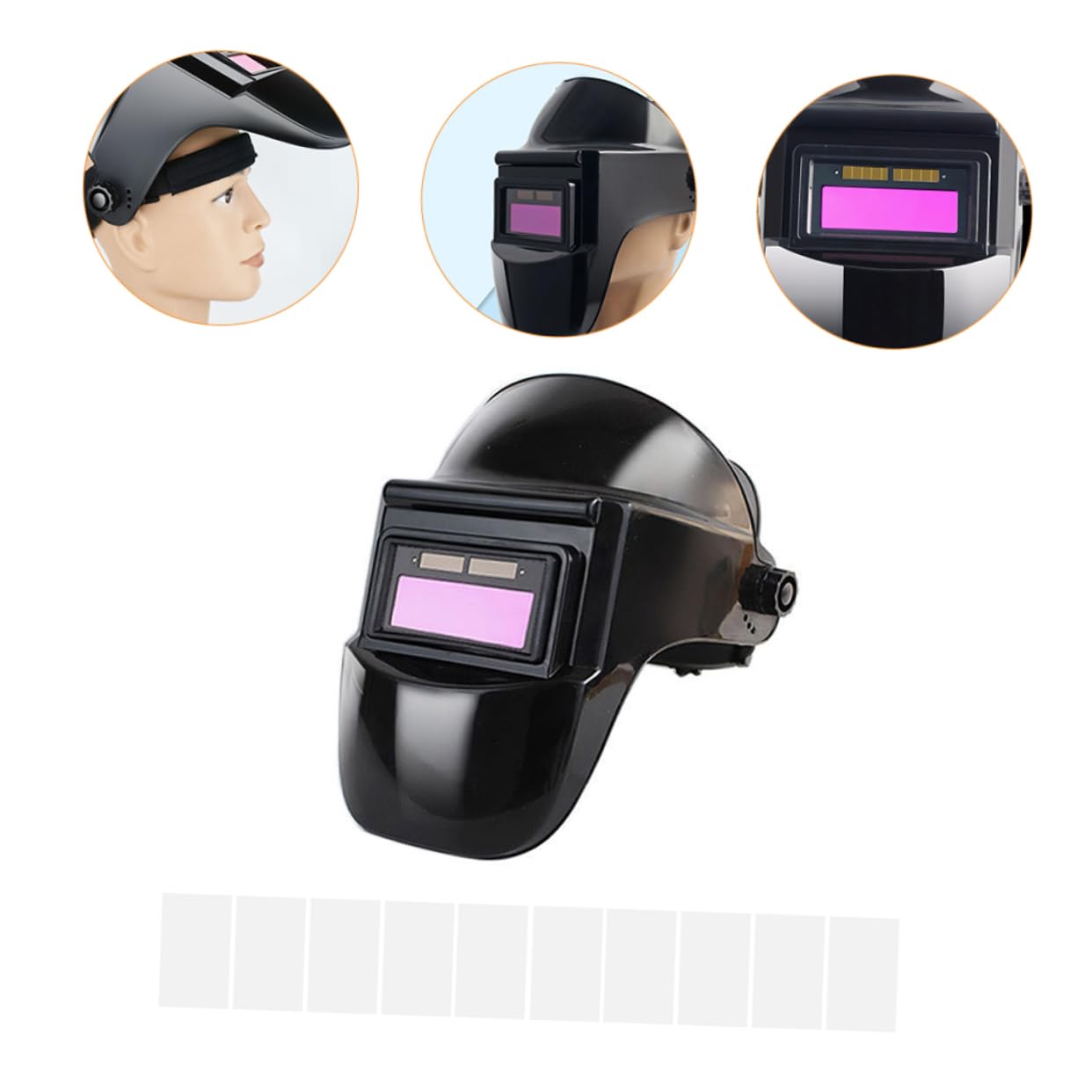 Uonlytech 2 Juegos gafas de máscara de soldadura gafas para soldar gafas soldar gafas de soldadura por gafas de soldadura con oscurecimiento automático pantalla facial de soldadura