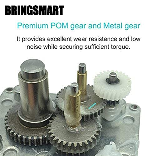 Image of BRINGSMART 24V 5rpm DC Worm Gear Motor 70kg.cm Self-Locking Reversed Mini Turbine Geared Motor for DIY Robot Rotating Table Door Lock Curtain Machine