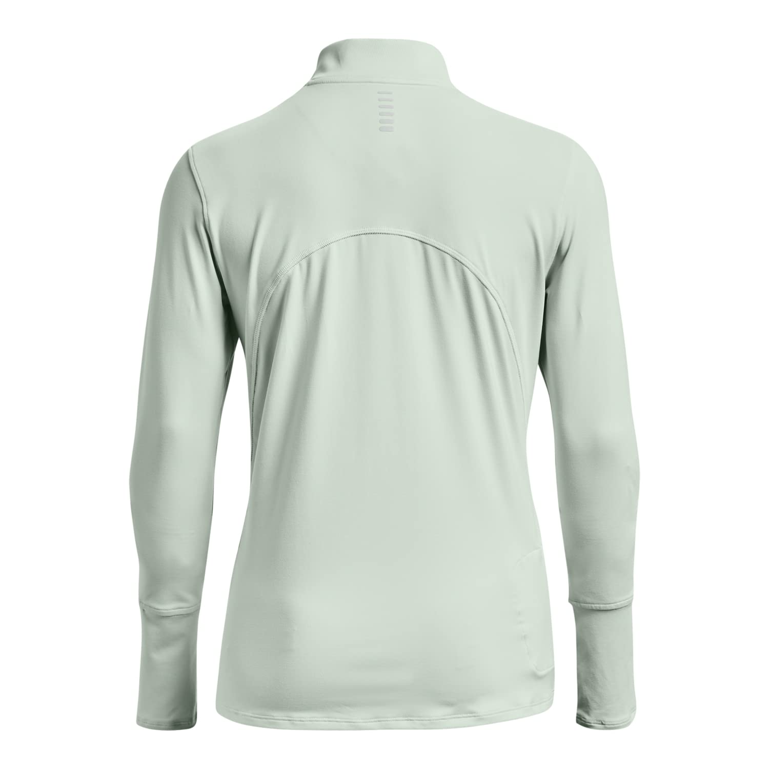 Under Armour - Womens Qualifier Run 2.0 ½ Zip Long-Sleeve T-Shirt, Color Illusion Green/Illusion Green/Reflective (592), Size: Large