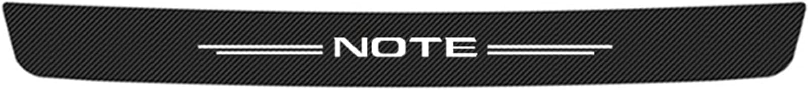 EAGLEG Car Rear Bumper Protector Strip for Nis-san NOTE, Trunk Sill Edge Scuff Plate Carbon Fiber Anti-scratch Protector Sticker Body Styling Accessories,Black