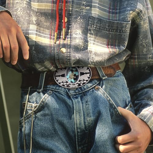Image of Cowboy Belt Buckle for Men Longhorn Bull Belt Buckles Men Vintage Texas Buckle for Women Cowboy Cowgirl Belt Buckle