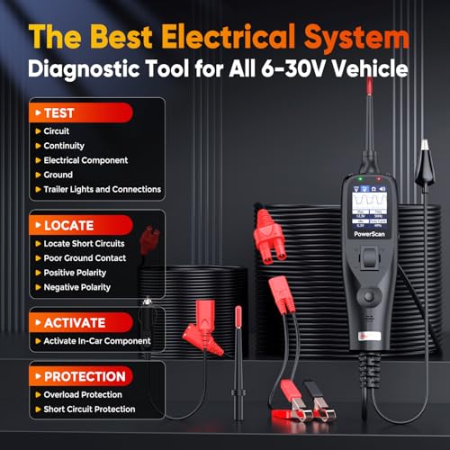 image for Autel PowerScan PS100 Power Circuit Probe Kit, 2025 New 12V 24V Auto R