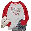 Grandma-Claus-Shirt-Women-Funny-Christmas-Graphic-Tee-Casual-Raglan-Splicing-Long-Sleeve-Pullover-Tops-Gigi-Shirts Grandma Claus Shirt Women Funny Christmas Graphic Tee Casual Raglan Splicing Long Sleeve Pullover Tops Gigi Shirts Red