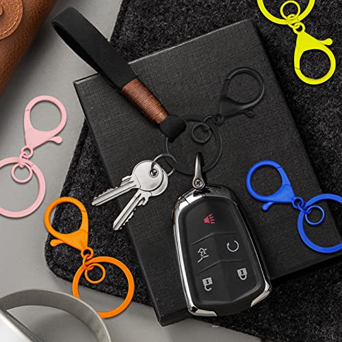 30Pcs Lobster Claw Clasps Keychain For Jewelry Making,Colorful Metal Lobster Clasp Swivel Trigger Clips With Jump Rings Flat Split Keychain Ring For Diy Craft Jewelry Making(10 Colors) #TOP6